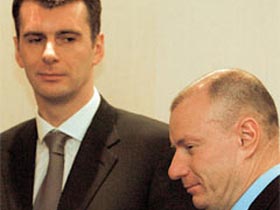 Владимир Потанин и Михаил Прохоров. Фото с сайта www.expert.ru