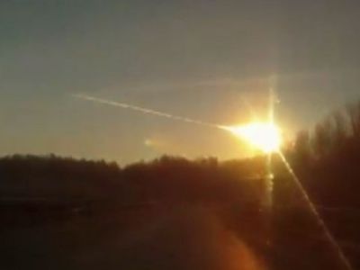 Челябинский метеорит. Фото с сайта ntv.ru