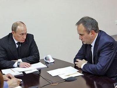Путин и Чиркунов. Фото: thenews.kz