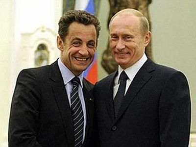 Николя Саркози и Владимир Путин. Источник - nikitich.livejournal.com