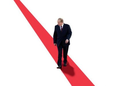 Путин и "красная линия". Источник - thanassiscambanis.com