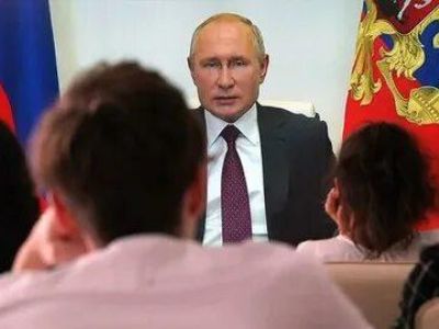 Владимир Путин проводит "открытый урок", 1.09.2020. Фото: yandex.ru/news