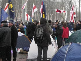 Участники акции протеста в Минске. Фото Каспарова.Ru (c)