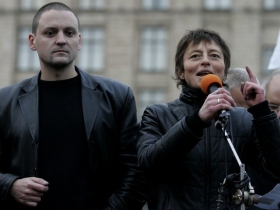 Сергей Удальцов и Карин Клеман. Фото с сайта daylife.com