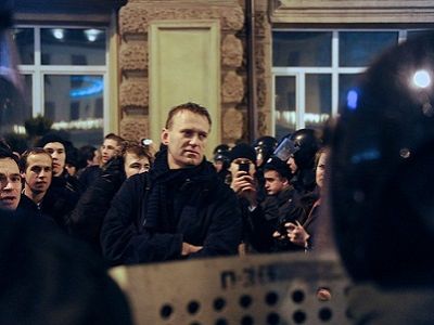 Протесты 5.12.2011, Алексей Навальный. Фото: ridus.ru, altfast.ru