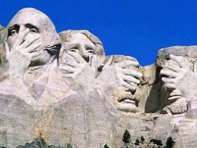 Отцы-основатели США смотрят на Трампа. Источник: crooksandliars.com