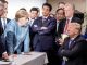 Трамп, Меркель, Абэ на саммите G7 в Канаде. Июнь 2018. Фото:Рейтер
