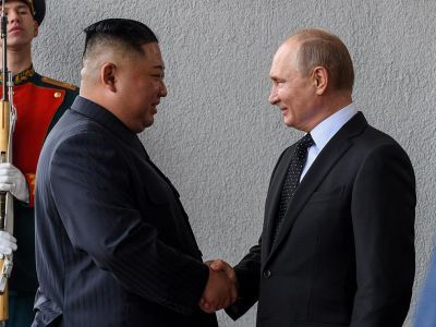 Ким Чен Ын и Владимир Путин. Фото: Валерий Мельников / POOL / ТАСС