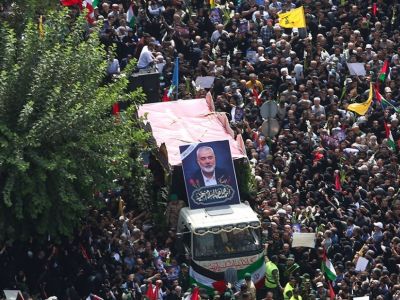 Похороны Исмаила Хании в Тегеране, 1.08.24. Фото: t.me/parstodayrussian